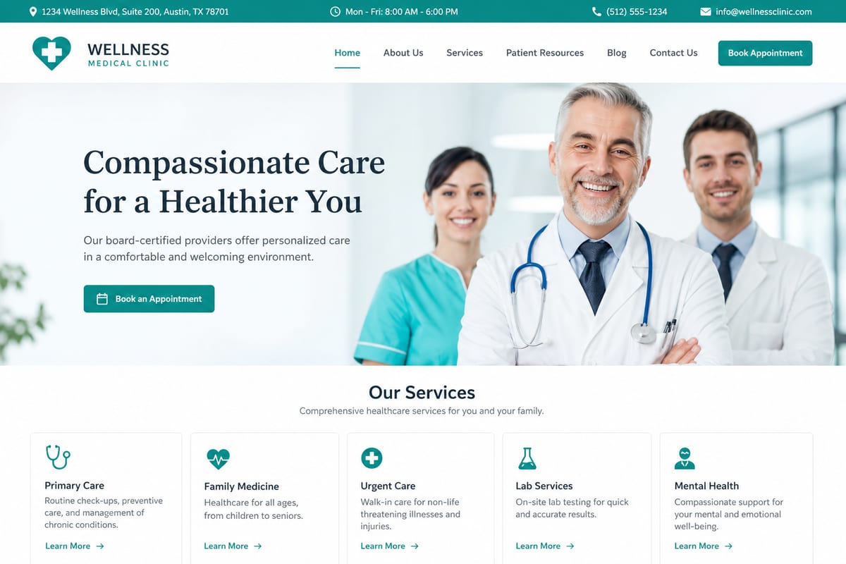Главная страница Harbor Health